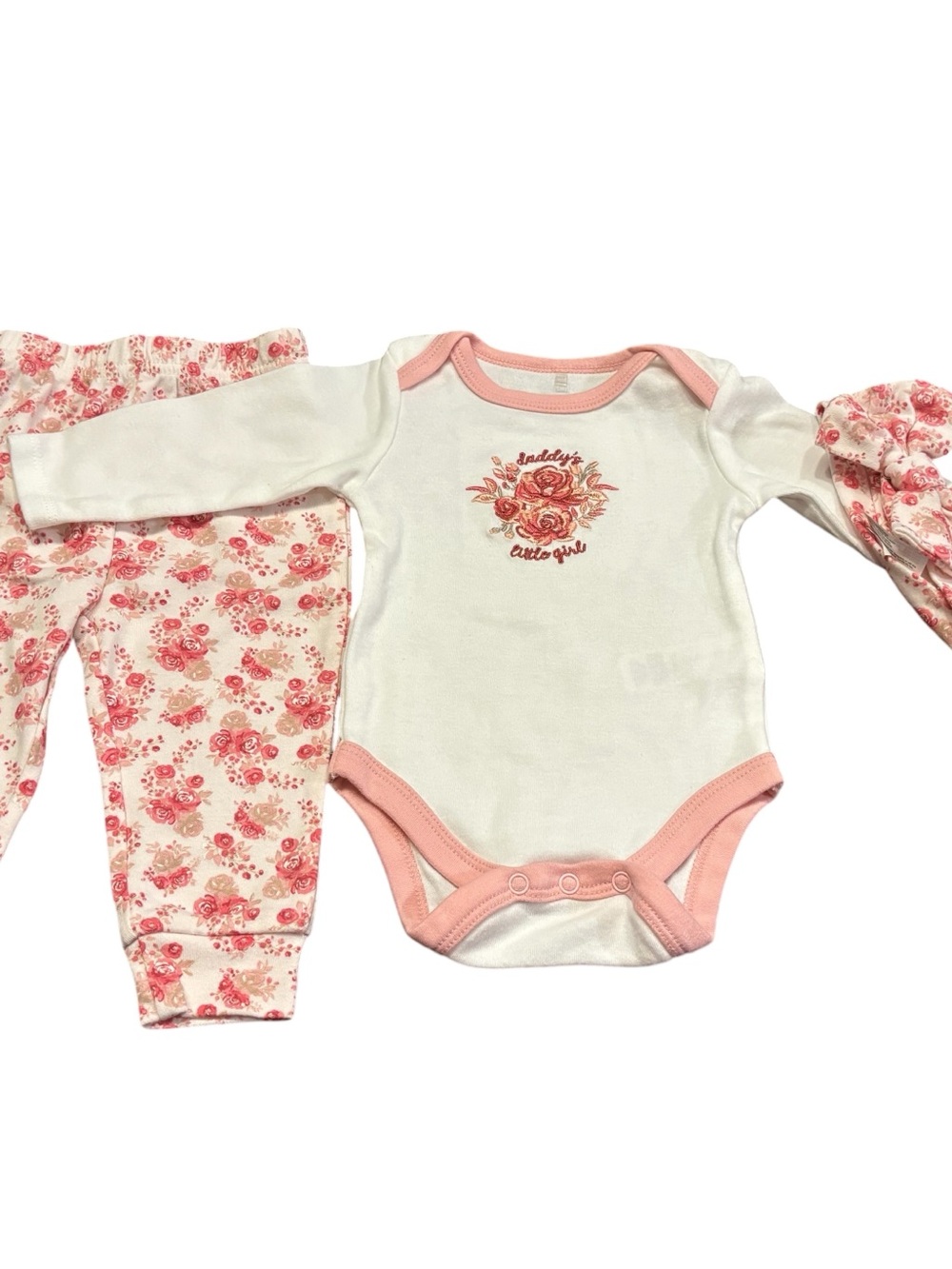 Kyle + Deena 3 pc floral outfit, girls sz 3-6M
